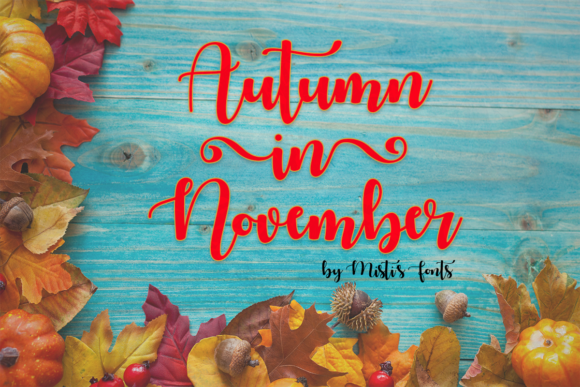 Autumn in November: A Stunning Autumn Style Font