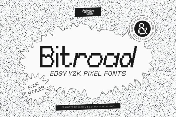 Bitroad: The Edgy Pixel Font for Retro & Modern Designs