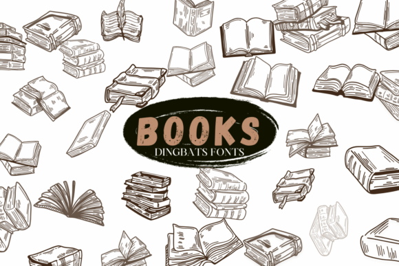 Books: A Charming Dingbat Font for Creative Projects