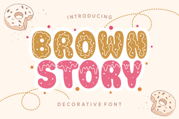 Brown Story: A Font with Whimsical Cookie Charm