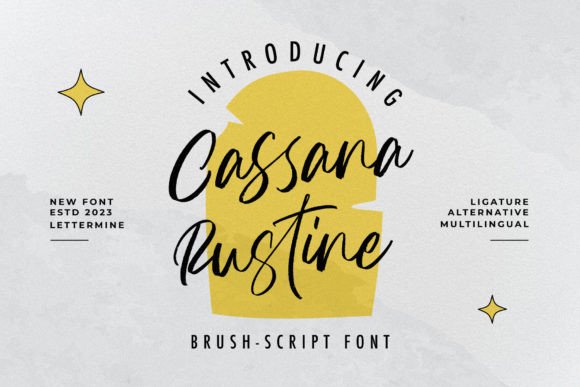 Cassana Rustin: An Elegant Script Font for Modern Design