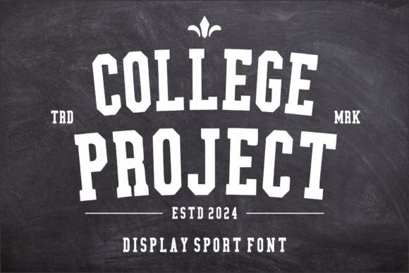College Project: A Bold Sports Classic Display Font