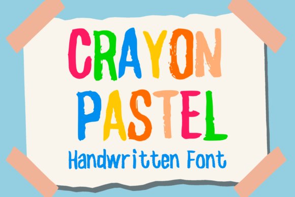 Crayon Pastel: Your Playful Font for Creative Designs