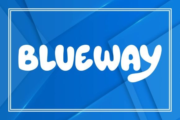 Discover Blueway: The Fun Display Font for Creative Projects