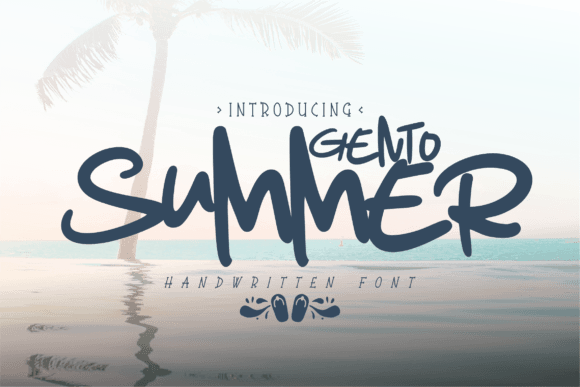 Gento Summer: A Breathtaking Handwritten Font