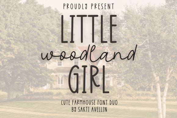 Little Girl Woodland Duo: A Charming Font Pairing