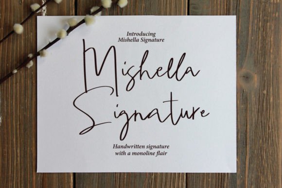 Mishella Signature: A Stylish Typeface for Elegant Design