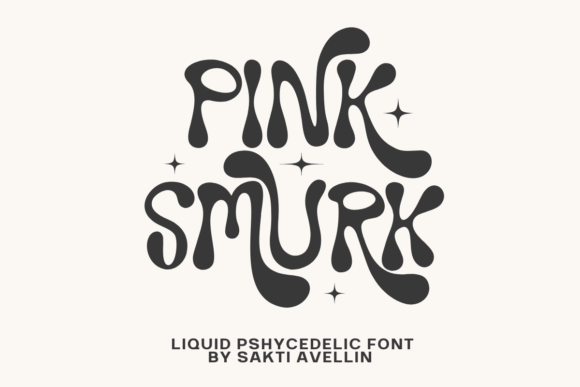 Pink Smurk: A Psychedelic Typeface for Bold Design