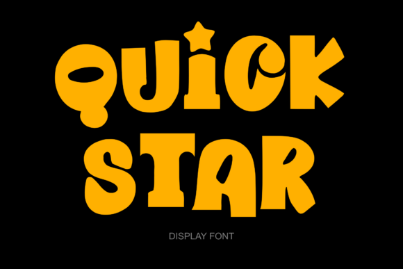 Quick Star: The Enchanting Display Font for Creative Visions