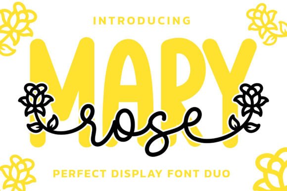 Rose Mary Duo: A Playful Font for Girly & Kid-Friendly Designs