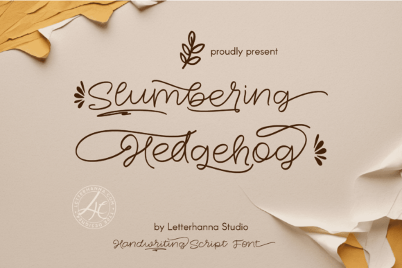 Slumbering Hedgehog: A Cozy, Hand-Drawn Script Font