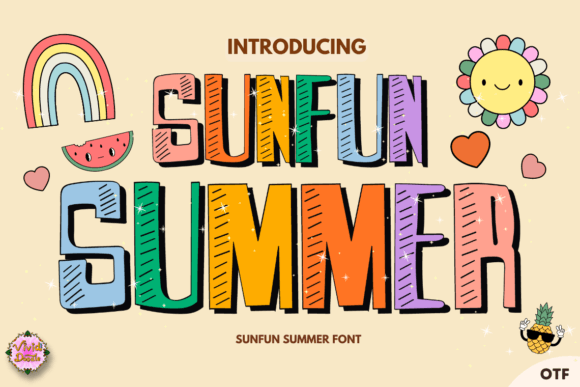 Sunfun Summer: A Typeface for Vibrant, Sunny Designs