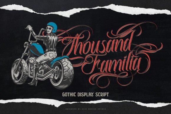Thousand Familia: Bold Tattoo-Inspired Script Font