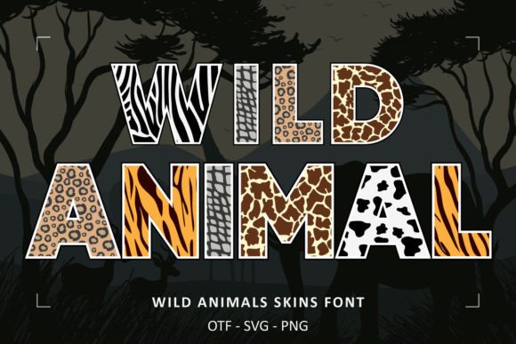 Wild Animals Skins Font: Unleash Your Safari Design Creativity